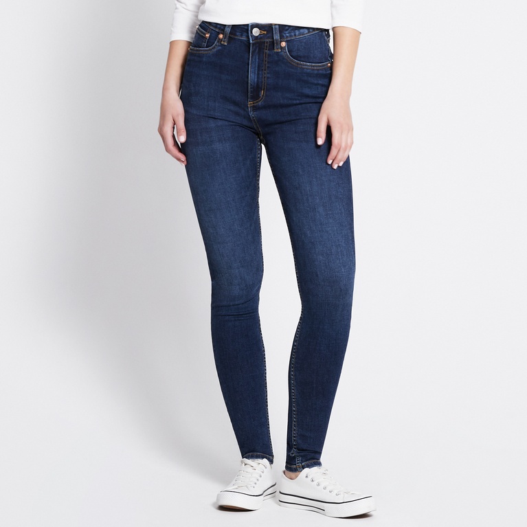 High waist skinny jeans "Snake"